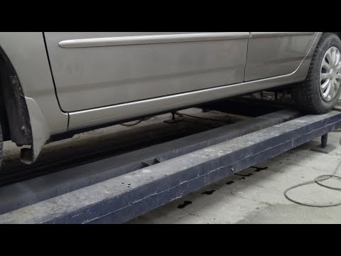 Видео: Toyota corolla: замена порога, часть 1