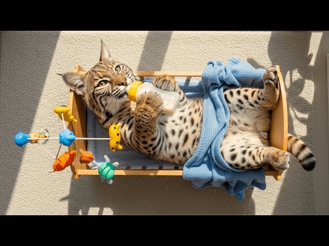 Видео: Усыновлённая рысь думает, что она всё ещё ребёнок. Вы не поверите, что произошло дальше!
