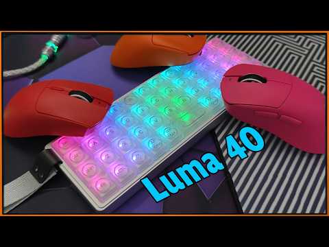 Видео: Всего 47 ортолинейных клавиш, металлический корпус и Low Profile - Epomaker Luma 40 #клавиатура