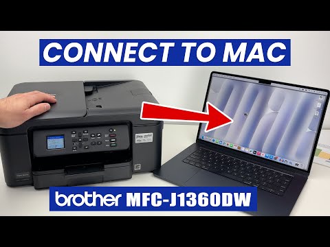 Видео: Как подключиться, печатать и сканировать с помощью Mac и Brother MFC-J1360DW