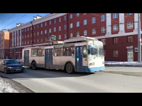 Видео: Троллейбусы Петрозаводска март 2022 г.