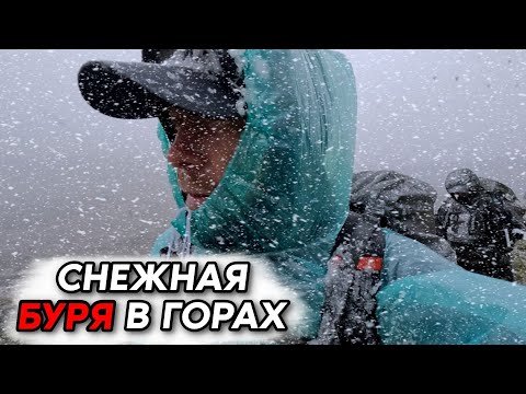 Видео: Попали в метель летом в горах | Идём по следам медведя #11