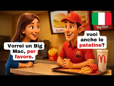 Видео: 🇮🇹 Учите итальянский в фастфуде | 15 Основных Диалогов | Уровень A1-A2