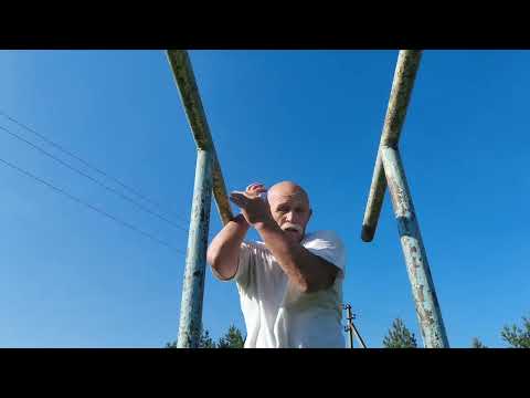 Видео: Отработка защитной атакующих действий при помощи брусьев.В. Н. Крючков