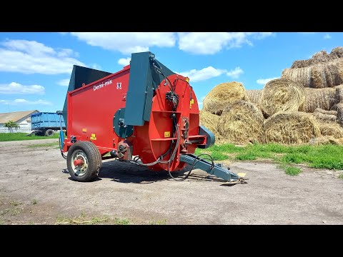 Видео: Соломорізка Demi mix straw chopper