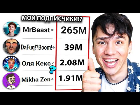 Видео: У КОГО ИЗ МОИХ ПОДПИСЧИКОВ, БОЛЬШЕ ВСЕГО ПОДПИСЧИКОВ?🤔