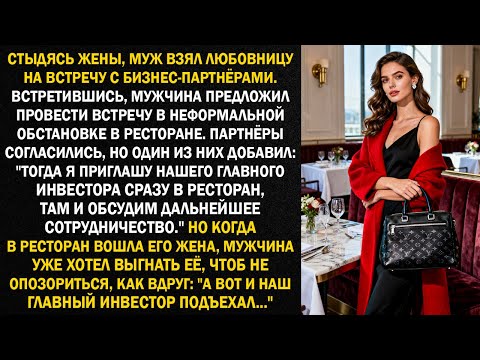 Видео: Стыдясь жены, муж взял любовницу на встречу с бизнес-партнёрами. Встретившись, мужчина предложил...