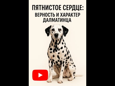 Видео: Пятнистое сердце🐾: верность и характер Далматинца❤️