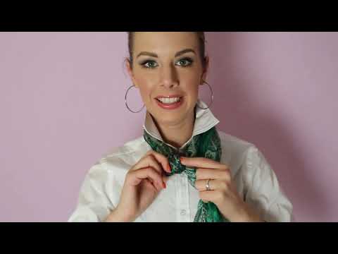 Видео: Стилист Анастасия Оделс Как завязать шарф(платок) разными способами