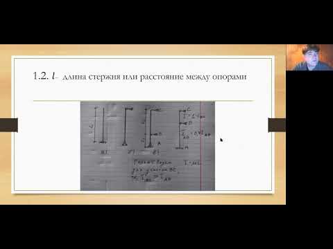 Видео: Устойчивость  центрально сжатых стержней часть 2