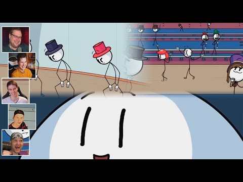 Видео: Реакция Летсплейщиков на Отвлекающий Танец в Henry Stickmin Collection