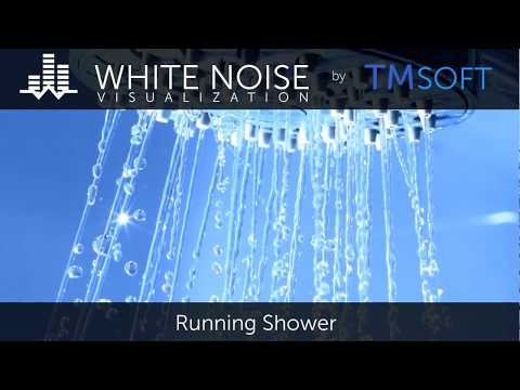 Видео: Бегущий душ - 1 час расслабляющего звука сна с темной заставкой