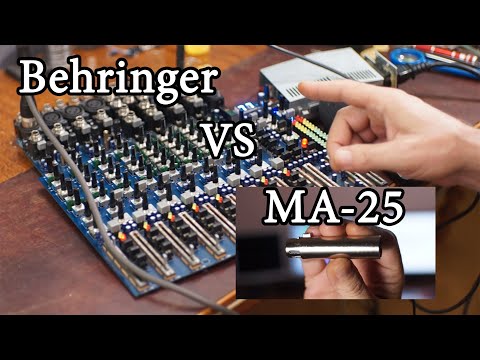 Видео: Реставрация микшерного пульта Behringer и сравнение звучания с преампом МА25
