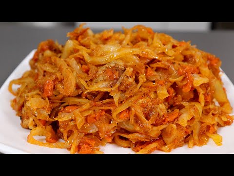 Видео: Вкуснятина неимоверная! ТУШЁНАЯ КАПУСТА С МЯСОМ на сковороде