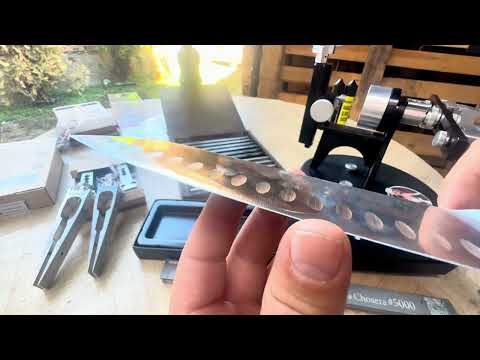 Видео: Sharpening Like A Razor Sharp! Sharpen a kitchen knife with tsprof KO3! Заточване на кухненски нож!