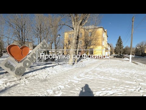 Видео: Прогулка по Фокино ( Брянская область), Зима 2023