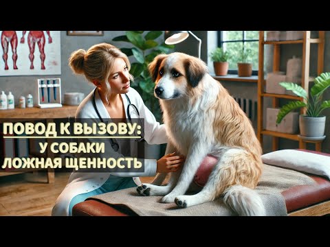 Видео: Повод к вызову: у собаки ложная щенность
