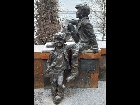 Видео: Зимняя прогулка по набережной в Саратове 16 декабря 2021 года