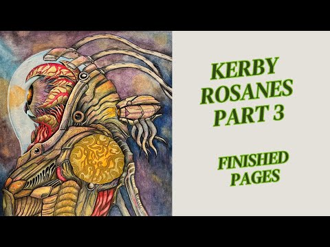 Видео: KERBY ROSANES Part 3: finished pages/Кербі Розанес частина 3: розмальовані сторінки