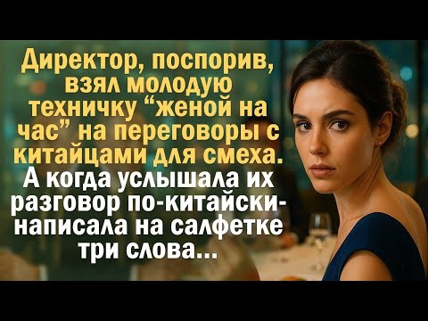 Видео: «Жена на час: Как техничка спасла переговоры с китайцами»
