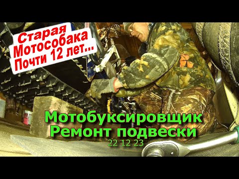 Видео: Мотобуксировщик (Мотособака) Ремонт подвески