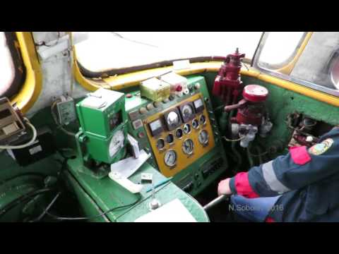 Видео: Soviet Diesel locomotive built 1971 Cab ride ТЭП60-0430 TEP60-0430 Belarus