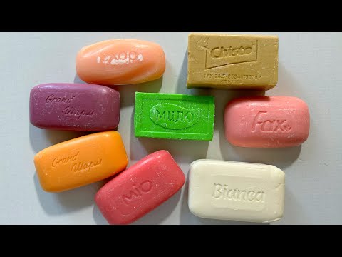 Видео: ASMR Soap catting/ Soap carving/ Резка мыла/ Asmr soap