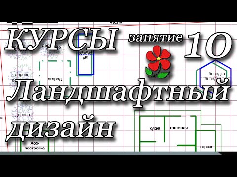 Видео: Курсы. ландшафтный дизайн. Занятие 10. Проектирование.