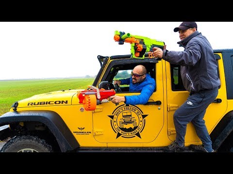 Видео: Jeep VS Nerf. Джип ВЕЗДЕХОД. НЕ простая МИССИЯ.