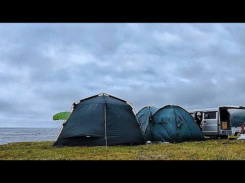 Видео: Семьёй и собакой в Палатке на Море  в Рязановку Приморский край Хасанский район Наш Дикий отдых