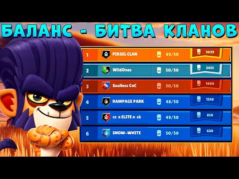 Видео: ВКЛЮЧИЛИ БАЛАНС - БИТВА КЛАНОВ!!! САВАНСКИЙ ЛЕВ ДЮК В ИГРЕ ZOOBA