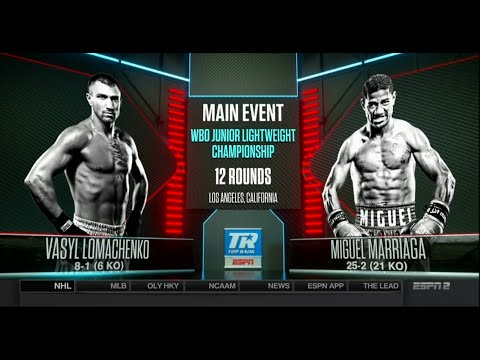 Видео: Василий Ломаченко - Мигель Марриага / Vasyl Lomachenko vs Miguel Marriaga  (05.08.2017)1080i
