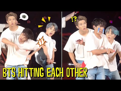 Видео: BTS бьют друг друга (смешные моменты)