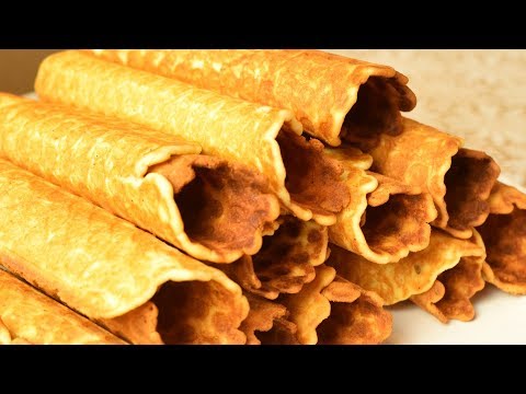 Видео: Как приготовить вафельные трубочки. | How to prepare a wafer rolls МАМИНЫ РЕЦЕПТЫ