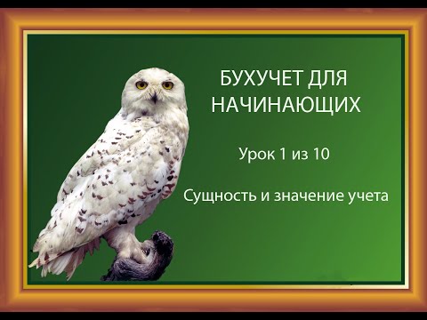 Видео: Урок 1: Сущность и значение учета.