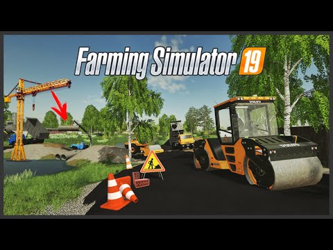 Видео: [РП] СТРОИТЕЛЬСТВО МОСТА В FARMING SIMULATOR 19