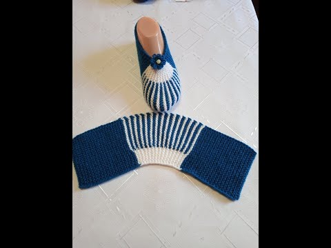 Видео: Плетени Терлици - Модел 17 (Knitted Slippers) (Тапочки спицами) (Patik) (Pantufas passo a passo)