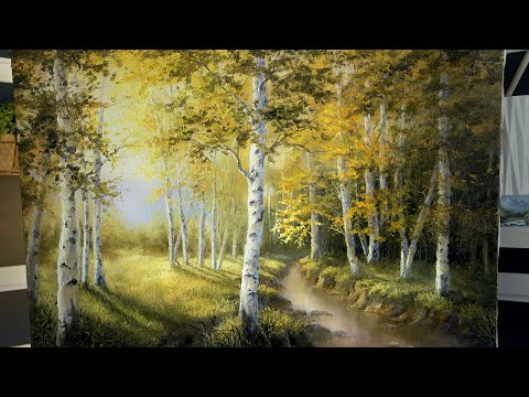 Видео: Тени берёз | Рисуем с Кевином ® — Демонстрация рисования