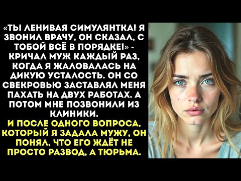 Видео: «Хватит симулировать, иди работай! Врач сказал, ты здорова!» — орал муж, пряча мои анализы...