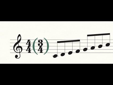 Видео: Составной размер за пять минут в Finale (сложные размеры и размер в скобках)