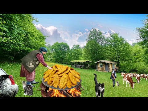 Видео: Простой Рецепт Жареных Пирожков. Рецепт Фаршированного Картофеля с Мясом и Овощами.