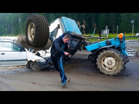 Видео: Идиоты На Тракторах, От Которых Лучше Убегать!