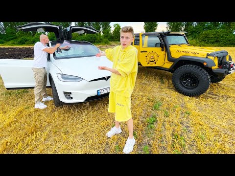 Видео: Что с маминой Tesla? Уехали на 2-ух машинах...