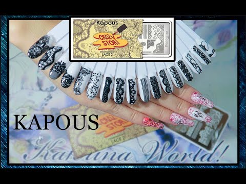 Видео: Яндекс Маркет / Пластина для стемпинга Kapous Professional Nails Lace 2 / Кружева.