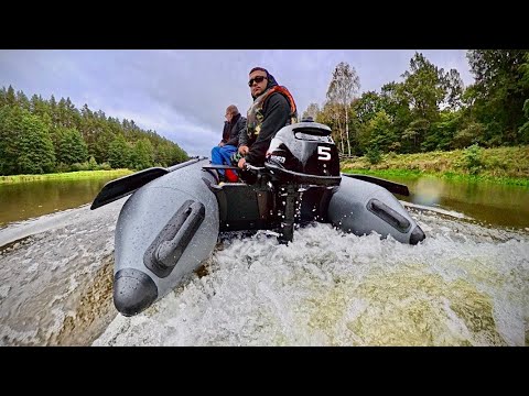 Видео: Обкатка лодки и мотора, покоряем новые водоемы для рыбалки
