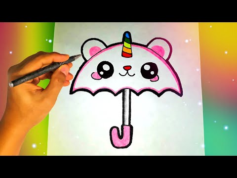 Видео: Как нарисовать ЗОНТИК В ВИДЕ ЕДИНОРОГА?