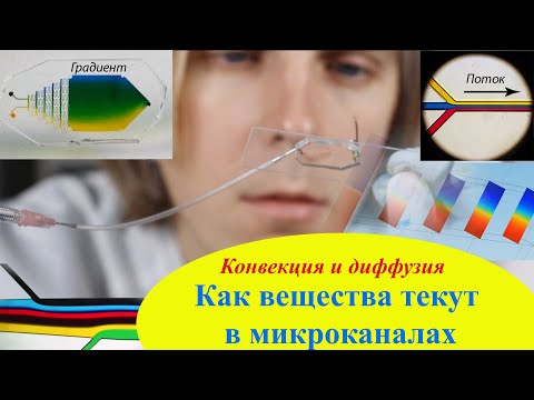 Видео: Диффузия в микроканалах