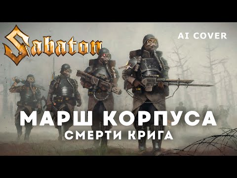 Видео: SABATON - Марш Корпуса Смерти Крига (Текст Подписчика) WARHAMMER AI Cover