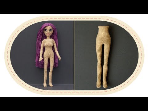 Видео: Кукла крючком Виолетта , часть 3 (Тело, часть 1). Crochet doll Violetta, part 3 (Body, part 1)