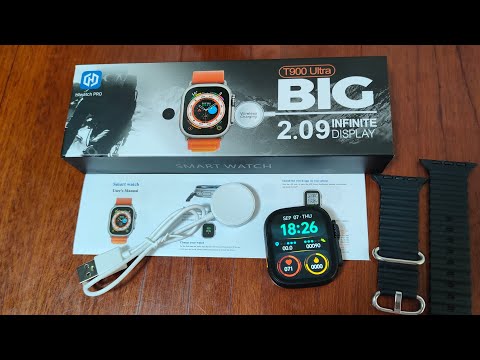 Видео: Обзор смарт часов T900 Ultra Big / Копия Apple watch Ultra